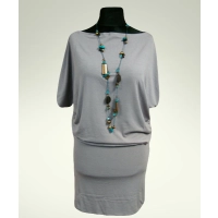 Sukienka Dajana - maxi tunika kimono krótki rękaw